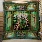 giraffe friends quilt blanket great customized blanket gifts for birthday christmas thanksgiving 0