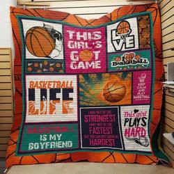 Girl Basketball Quilt Blanket Dhc05021141Td