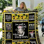 girl loves cows quilt blanket dhc1501479vt d2479900