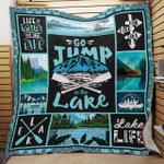go jump in the lake quilt blanket great customized blanket gifts for birthday christmas 0