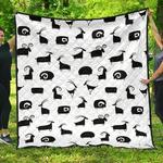 goat ram pattern dhcdhc dt1910 quilt blanket d2413212
