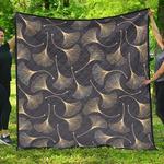 gold ginkgo leaves dhcdhc dt1910 quilt blanket d2413275