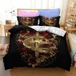 gold skull rose sword bed sheets spread comforter duvet cover bedding sets d2125729