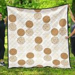 gold texture mushroom pattern dhcdhc dt1910 quilt blanket d2413265