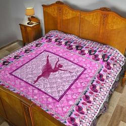 Golden Geometric Abstract Quilt Blanket Dhc311248Td