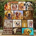 golden retriever blanket kc1807 quilt d2452598