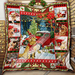 golden retriever christmas quilt blanket tn141114 d2449058