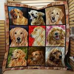 golden retriever collection quilt blanket great customized blanket gifts for birthday christmas 0