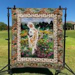 golden retriever dog hur quilt ft d2487797