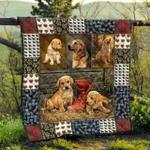 golden retriever prenium blanket quilt d2453047