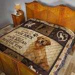 golden retriever when its too hard to look back quilt blanket d2418055