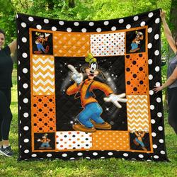 Goofy Cute Cartoon Fan Gift Idea Quilt