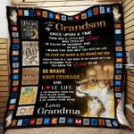grandma to grandson you called me grandma quilt blanket dhc040120137td d2446600