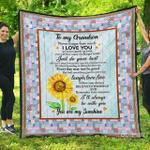 grandson you are my sunshine laugh love live blanket th0807 quilt d2452600