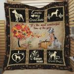 great dane its the most wonderful time of the year quilt blanket great customized blanket gifts 0