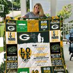 green bay packers to my granddaughter love grandmom quilt d2423062