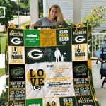 green bay packers to my grandson love grandpa quilt d2423065