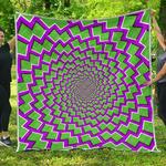 green shapes moving optical illusion quilt vvabj d2485126