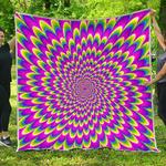 green wave moving optical illusion cl17100315mdq quilt blanket d2483172