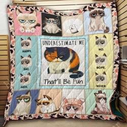 Grumpy Cat Cl2100213Mdq Quilt Blanket