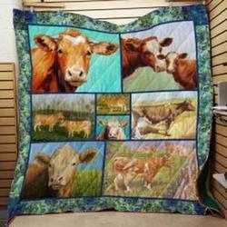 Guernsey Cattle Quilt Blanket Luk22E Dhc0301914Dd