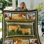 guernsey cattle quilt blanket lukaag dhc0301861dd d2446098