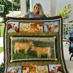 Guernsey Cattle Quilt Blanket Lukaag Dhc0301861Dd