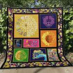 guitar and sunflower blanket th1507 quilt d2452305