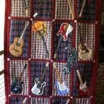guitar cla0710440q quilt blanket d2480025