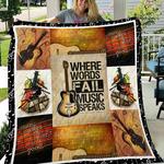 guitar play it with heart quilt blanket christmas christmas gifts merry christmas holiday gifts 0