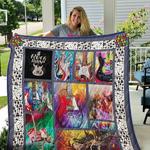 guitarist rock music quilt d2484095