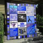 gymnastics queen blue quilt blanket vh09 quilt d2415436