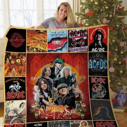 H Ac Dc Christmas Quilt Blanket