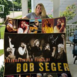 H Bob Seger Quilt Blanket Ver 2