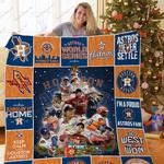 h houston astros lg christmas quilt blanket d2418509