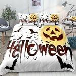 halloween bats jack o lantern bed sheets spread comforter duvet cover bedding sets d2125889