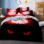 halloween bedding set eyes pattern duvet cover set flying bat moon bed linen set with pillowcase
