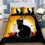 halloween black cat duvet cover bedding set d2120061