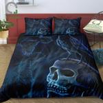 halloween crow and skull bedding set duvet cover bedroom decor d2134896