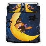 halloween cute witch to the moon bedding set bedroom decor d2114725