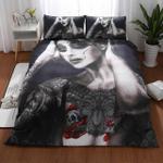 halloween skull queen 3d printed bedding set duvet cover d2138065