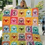 happy sleep sloth faces quilt blanket dhc1402795td d2446770