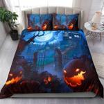 haunted garden creepy halloween printed bedding set bedroom decor d2136118