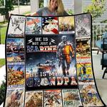 he is not just marine he is grandpa quilt blanket d2454741