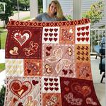 hearts and butterflies parttern quilt blanket dhc1402798td d2446771