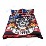 hell riders chopper skull bedding set bedroom decor d2114754