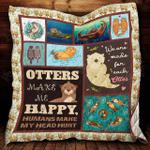 hello from the otter side cl2100225mdq quilt blanket d2478735
