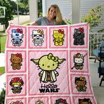hello kitty star wars quilt blanket for fans d2482369