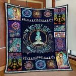 hippie girl peace quilt blanket quilt d2416339