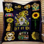 hippie let it be gnome sunflower quilt d2484068